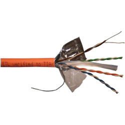 Кабель информационный Lanmaster LAN-6EFTP-HFLT-OR кат.6 FTP 4 пары 23AWG LSZH внутренний 305м оранжевый