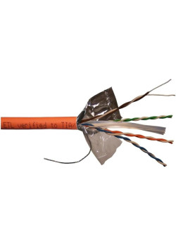 Кабель информационный Lanmaster LAN-6EFTP-HFLT-OR кат.6 FTP 4 пары 23AWG LSZH внутренний 305м оранжевый