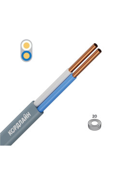Кабель силовой ВВГ/ Кабель силовой ВВГ-Пнг(А)-LS 2x1,5ок(N)-0,66 20м ТРТС