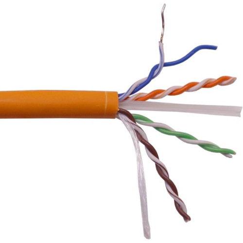 Кабель информационный Lanmaster LAN-6EUTP-HFLT-OR кат.6 UTP 4 пары 23AWG LSZH внутренний 305м оранжевый