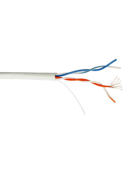Кабель информационный Lanmaster TWT-5EUTP2PT-WH кат.5E UTP 2 пары 24AWG PVC внутренний 305м белый