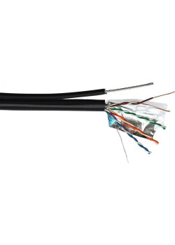 Кабель информационный Lanmaster TWT-5EFTP-UNV-TR кат.5E FTP 4 пары 24AWG PE внешний 305м черный