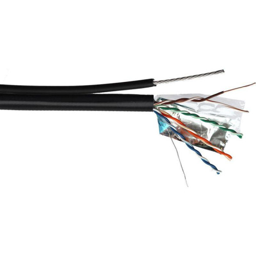 Кабель информационный Lanmaster TWT-5EFTP-UNV-TR кат.5E FTP 4 пары 24AWG PE внешний 305м черный