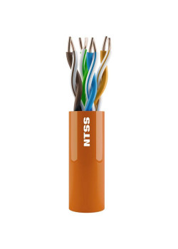 Кабель информационный NTSS NTSS-IN-UTP4-5Е-LSZH-OR кат.5E UTP 4 пары 24AWG LSZH внутренний 305м оранжевый