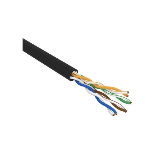 Кабель информационный Rexant 01-0045 кат.5E UTP 4 пары 24AWG PE внешний 305м черный