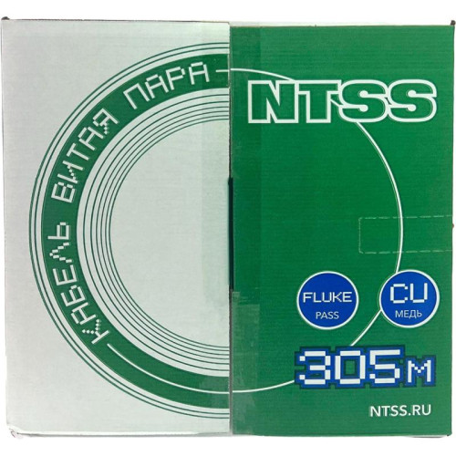 Кабель информационный NTSS NTSS-IN-UTP4-5Е-LSZH-OR кат.5E UTP 4 пары 24AWG LSZH внутренний 305м оранжевый