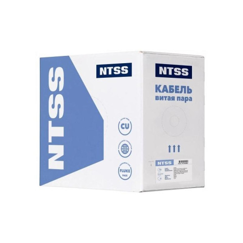 Кабель информационный NTSS NTSS-IN-UUTP4-5E-LSZH-GY кат.5E U/UTP 4 пары 24AWG LSZH внутренний 305м серый