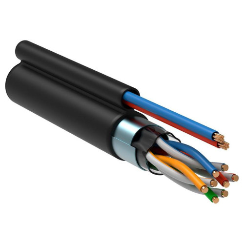 Кабель информационный ITK LC3-C5E04-379 кат.5E FTP 4 пары 24AWG LDPE внешний 305м черный