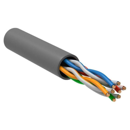 Кабель информационный ITK Generica BC1-C5E04-121-305-T-R-G кат.5E UTP 4 пары 24AWG 100Om LSZH внутренний 305м серый