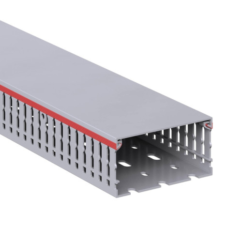 Короб перфорированный/ Короб перфорированный RL6 80x40 серый QUADRO