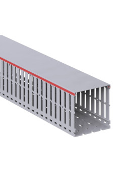 Короб перфорированный/ Короб перфорированный T1-EF 100x100 серый QUADRO