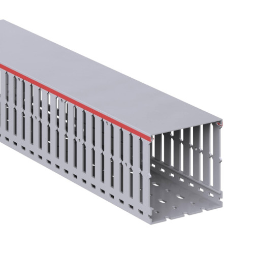 Короб перфорированный/ Короб перфорированный T1-EF 100x100 серый QUADRO