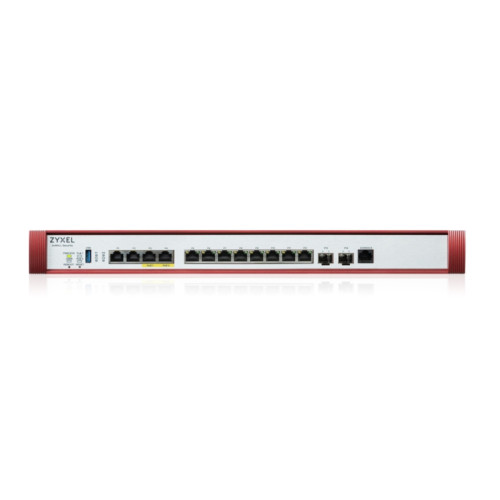 Межсетевой экран/ Межсетевой экран Zyxel USG FLEX 700H, Rack, 2xSFP+ (LAN/WAN), 2xRJ-45: 1/2.5/5/10G PoE+ (LAN/WAN), 2xRJ-45: 1/2.5G (LAN/WAN), 8xRJ-45: 1G (LAN/WAN), 1xUSB3.0 **