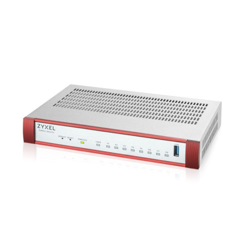 Межсетевой экран Zyxel USG Flex 100H (USGFLEX100H-EUCI02F) 10/100/1000BASE-TX компл.:набор подписок на 1 год AS/AV/CF/IDP красный