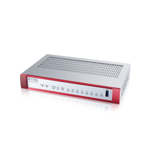 Межсетевой экран Zyxel USG Flex 100HP (USGFLEX100HP-EUCI02F) 10/100/1000BASE-TX компл.:набор подписок на 1 год AS/AV/CF/IDP красный