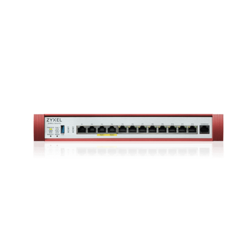 Межсетевой экран/ Межсетевой экран Zyxel USG FLEX 500H, Rack, 2xRJ-45: 1/2.5G (LAN/WAN), 2xRJ-45: 1/2.5G PoE+ (LAN/WAN), 8xRJ-45: 1G (LAN/WAN), 1xUSB3.0 **