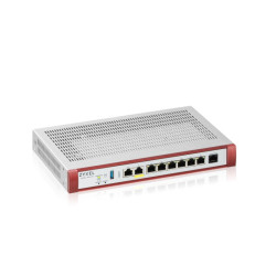 Межсетевой экран/ Межсетевой экран Zyxel USG FLEX 200HP, Rack, 1xRJ-45: 1/2.5G (LAN/WAN), 1xRJ-45: 1/2.5G PoE+ (LAN/WAN), 6xRJ-45: 1G (LAN/WAN), 1xUSB3.0 **