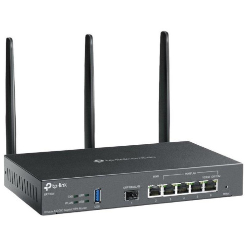 Межсетевой экран TP-Link Omada ER706W AX3000 10/100/1000BASE-TX/SFP черный