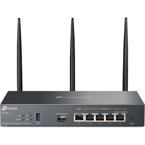 Межсетевой экран TP-Link Omada ER706W AX3000 10/100/1000BASE-TX/SFP черный