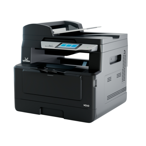 МФУ Катюша M240 принтер/копир/сканер/факс (опция), 40 стр/мин А4, ч/б, 1200 dpi. Скан: цвет/чб, большой лоток для бумаги, 1000 Мб Ethernet, USB, USB-host, Wi-Fi (опция), Факс (опция)