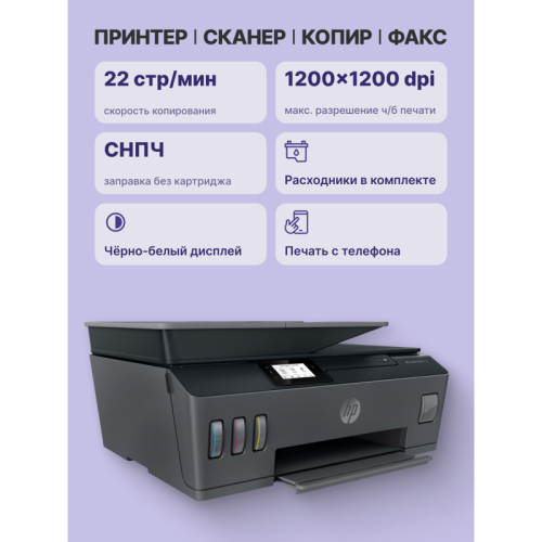 Струйное МФУ/ HP Smart Tank 615