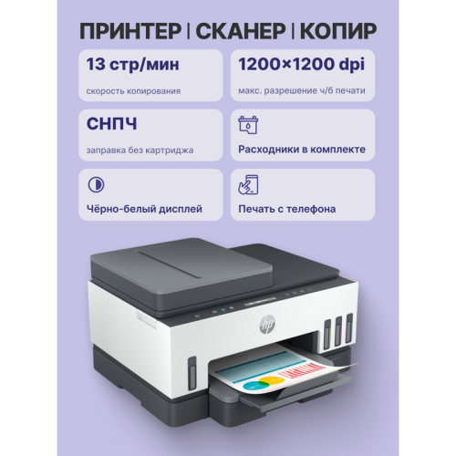 Струйное МФУ/ HP Smart Tank 750 Струйное МФУ/ HP Smart Tank 750