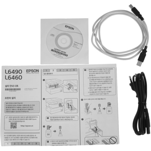 МФУ струйный Epson L6460 (C11CJ89507) A4 Duplex WiFi белый