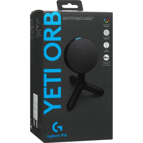 Микрофон/ Logitech USB Gaming Microphone Yeti Orb, Black Микрофон/ Logitech USB Gaming Microphone Yeti Orb, Black