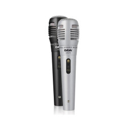 Микрофон проводной BBK CM215 2.5м черный/серебристый