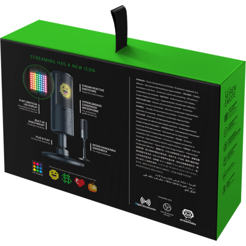 Микрофон Razer Seiren Emote/ Razer Seiren Emote – Microphone with Emoticons - FRML Packaging