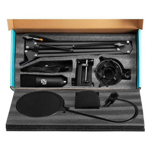 Микрофон проводной Oklick SM-700G 2.5м черный