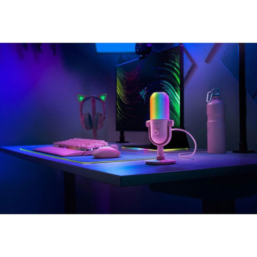 Микрофон Razer Seiren V3 Chroma - Quartz/ Razer Seiren V3 Chroma - Quartz