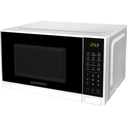 Микроволновые печи MAUNFELD MFSMO720EB07/ СВЧ печь, 20л, 700Вт, электронное управление, 6 автоматических программ, 44.5х25.5х32.5 см, Цвет: белый