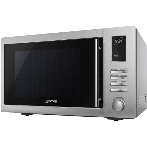 Микроволновая печь SMEG/ Отдельностоящая микроволновая печь, 25л, гриль, нержавеющая сталь