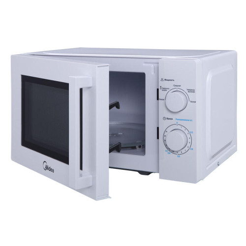 Отдельностоящая микроволновая печь Midea/ Отдельностоящая микроволновая печь Midea, объем 20 л, механическое управление, таймер, 5 уровней мощности, подсветка, размораживание, поворотный стол, цвет белый Отдельностоящая микроволновая печь Midea/ Отдельностоящая микроволновая печь Midea, объем 20 л, механическое управление, таймер, 5 уровней мощности, подсветка, размораживание, поворотный стол, цвет белый
