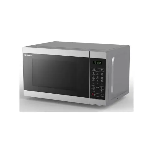 Микроволновая печь Sharp/ 20 л, 800 Вт, переключатели - сенсор, гриль, дисплей, 44 см x 25.8 см x 32.4 см,серебристый металлик Микроволновая печь Sharp/ 20 л, 800 Вт, переключатели - сенсор, гриль, дисплей, 44 см x 25.8 см x 32.4 см,серебристый металлик