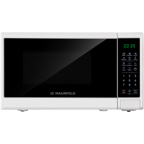 Микроволновые печи MAUNFELD MFSMO720EB07/ СВЧ печь, 20л, 700Вт, электронное управление, 6 автоматических программ, 44.5х25.5х32.5 см, Цвет: белый