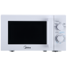 Отдельностоящая микроволновая печь Midea/ Отдельностоящая микроволновая печь Midea, объем 20 л, механическое управление, таймер, 5 уровней мощности, подсветка, размораживание, поворотный стол, цвет белый