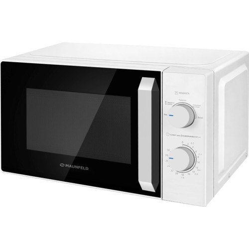 Микроволновые печи MAUNFELD/ СВЧ печь, 20л, 700Вт, механическое управление, 43.6х24.2х31.5 см, Цвет: белый