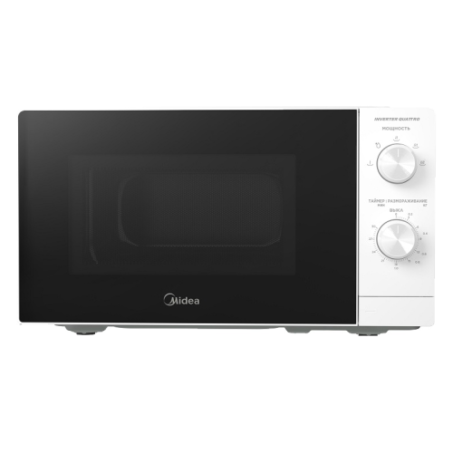 Микроволновая печь Midea/ 700 Вт, механическое управление, белый черный