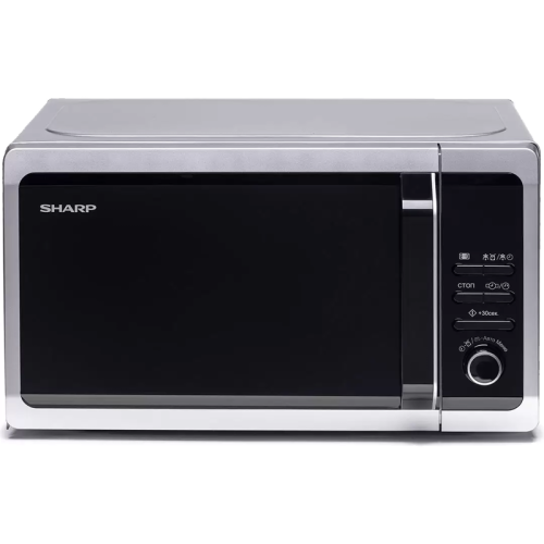 Микроволновая печь Sharp/ 20 л, 800 Вт, эмаль, серебристый