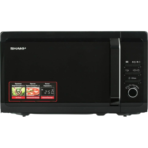 Микроволновая печь Sharp/ 20 л, 800 Вт, эмаль, черный