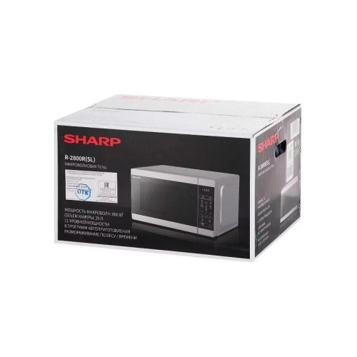 Микроволновая печь Sharp/ 20 л, 800 Вт, гриль, эмаль,серебристый, 440x258x324мм Микроволновая печь Sharp/ 20 л, 800 Вт, гриль, эмаль,серебристый, 440x258x324мм