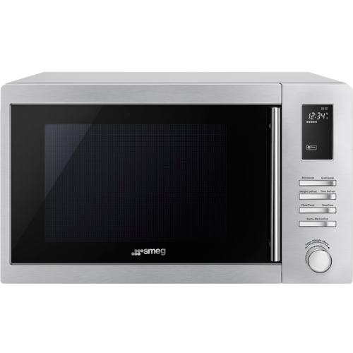 Микроволновая печь SMEG/ Отдельностоящая микроволновая печь, 25л, гриль, нержавеющая сталь