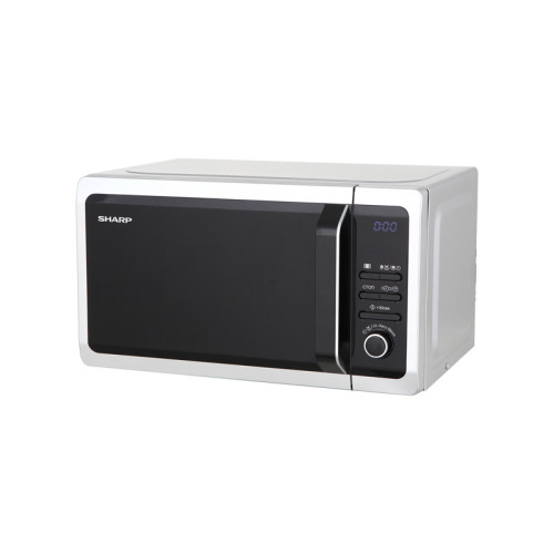 Микроволновая печь Sharp/ 20 л, 800 Вт, эмаль, серебристый