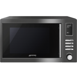 Микроволновые печи SMEG/ Отдельностоящая, 25 л, 900 Вт, черный цвет