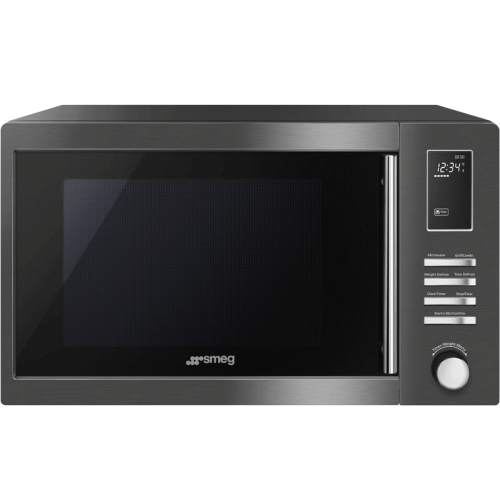 Микроволновые печи SMEG/ Отдельностоящая, 25 л, 900 Вт, черный цвет