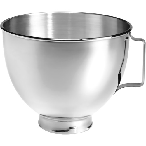 Настольный миксер KitchenAid, планетарное смешивание, 10 скоростей, объем чаши 4.3 л, откидной блок, цвет серебристый