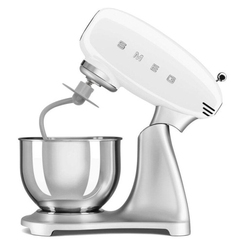Планетарный миксер SMEG, стиль 50-х г.г., мощность 800 Вт, объем чаши 4.8 л, 10 скоростей, цвет белый Планетарный миксер SMEG, стиль 50-х г.г., мощность 800 Вт, объем чаши 4.8 л, 10 скоростей, цвет белый
