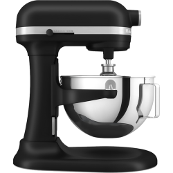Миксер KitchenAid, настольный, выдвижная чаша, 5.2 л, цвет черный матовый